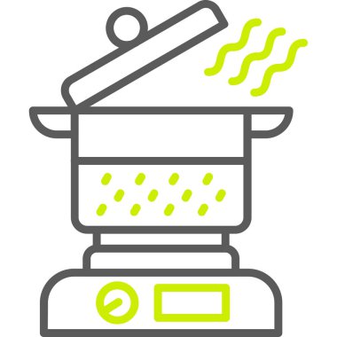 yemek ikonu, vektör illüstrasyonu