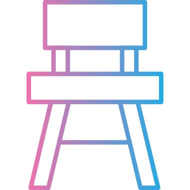 Koltuk mobilyaları taslak biçiminde simge