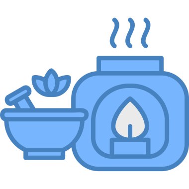 Modern mum simgesinin vektör illüstrasyonu