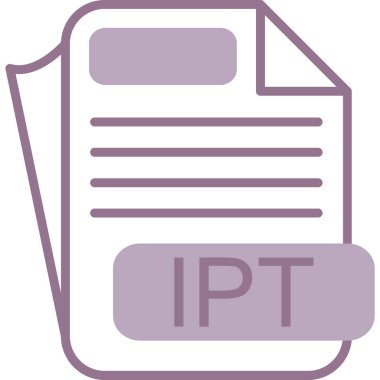 Dosya biçim simgesinin vektör illüstrasyonu