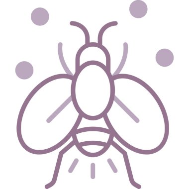 Böcek. Web simgesi basit illüstrasyon