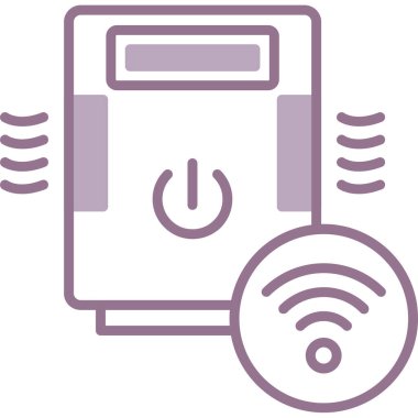 Wifi simgesi, vektör illüstrasyonu