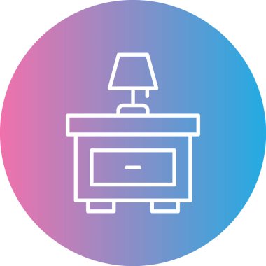 Mobilya simgesinin vektör illüstrasyonu