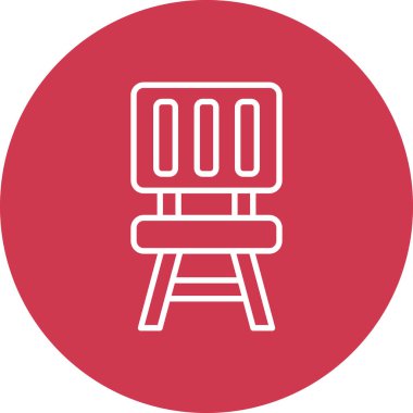 Sandalye. Web simgesi basit illüstrasyon