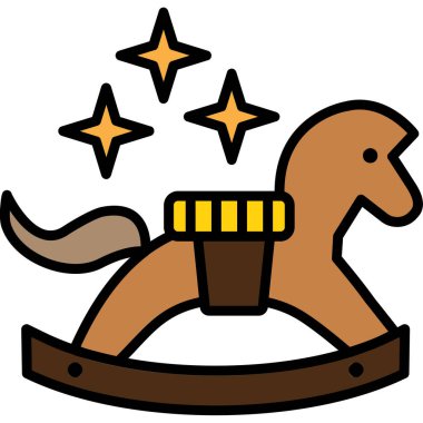 At. Web simgesi basit illüstrasyon