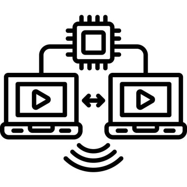 Video oyunu simgesi. Beyaz arka planda yalıtılmış web tasarımı için anahat video oyunu vektör simgesi