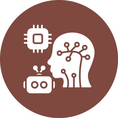 Beyin simgesi, vektör illüstrasyonu