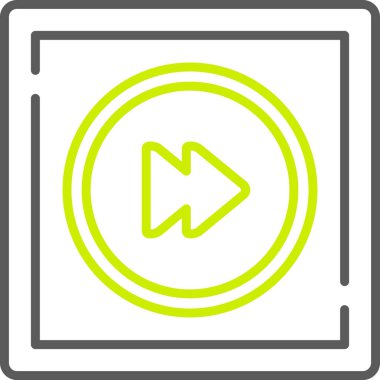 Oynayın. Web simgesi basit illüstrasyon