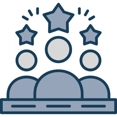 Yıldız. Web simgesi basit illüstrasyon