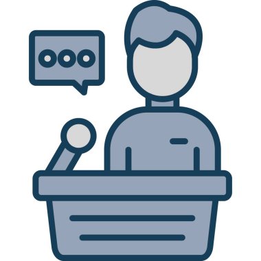 Müşteri servisi. Web simgesi vektör illüstrasyonu