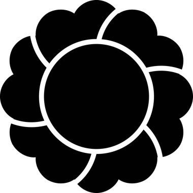 Çiçek. Web simgesi basit tasarım