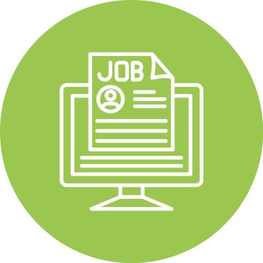 İş. Web simgesi basit illüstrasyon