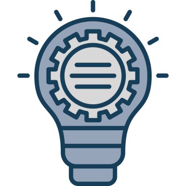 Fikir simgesi vektör illüstrasyonu