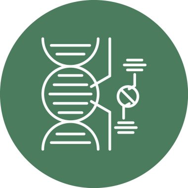 dna. Web simgesi basit illüstrasyon