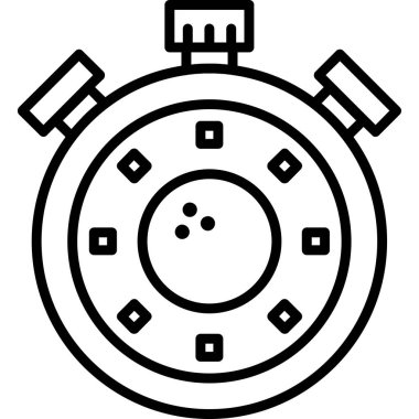 Saat. Web simgesi basit tasarım