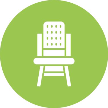 Koltuk. Web simgesi basit illüstrasyon