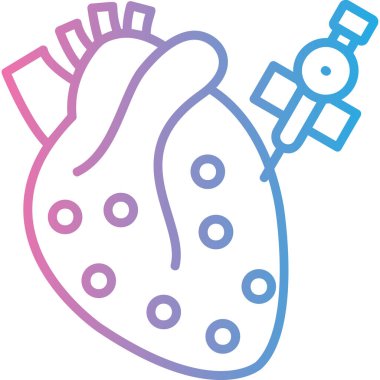 Kalp ikonu. Vektör illüstrasyonu