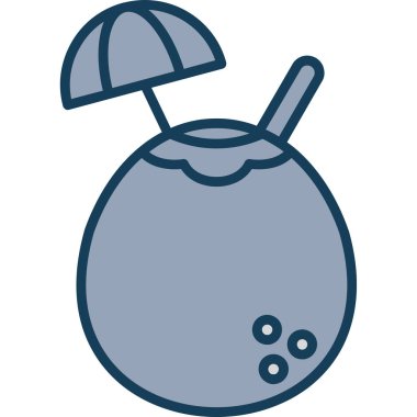 Beyaz arkaplanda vektör ve kokteyl simgesi