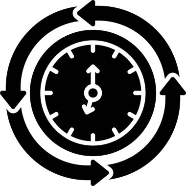 zaman simge vektör çizim