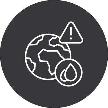 küresel koruma simgesi. vektör illüstrasyonu