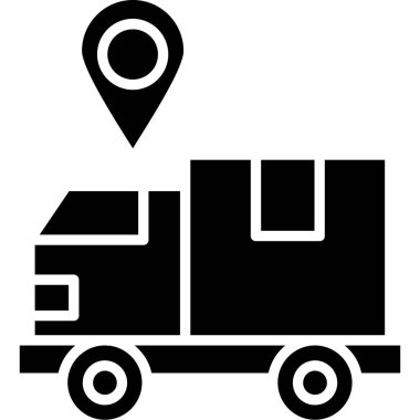 Kamyon. Web simgesi basit illüstrasyon