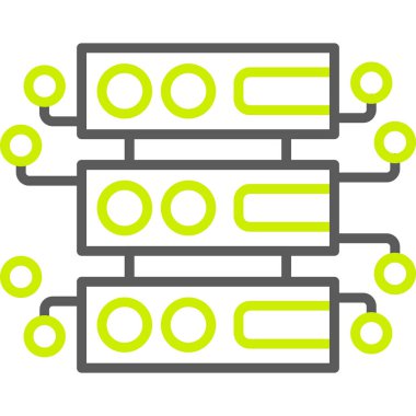 ağ sunucu simgesi, vektör illüstrasyonu