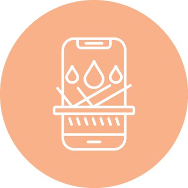 cep telefonu vektör simgesi modern illüstrasyon