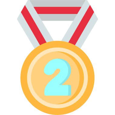 Madalya ödülü beyaz arkaplanda izole edildi