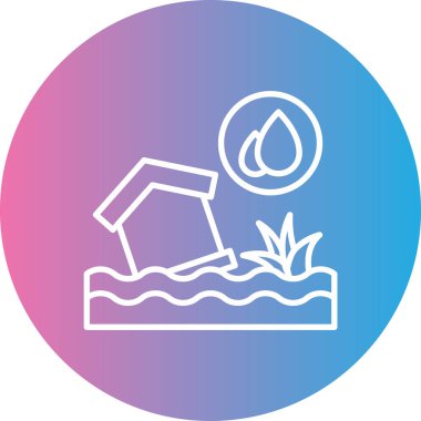 Bir ağaç simgesinin vektör illüstrasyonu