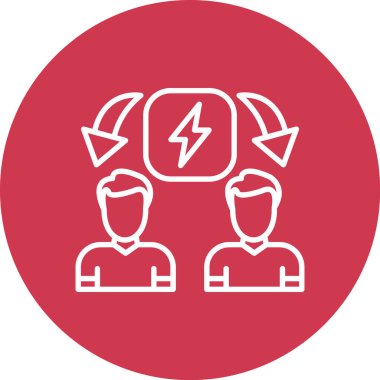 İnsan simgesinin vektör illüstrasyonu