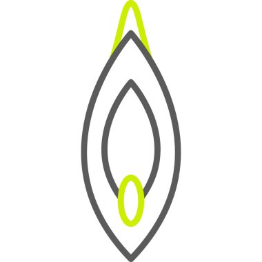 Yaprak. Web simgesi basit tasarım