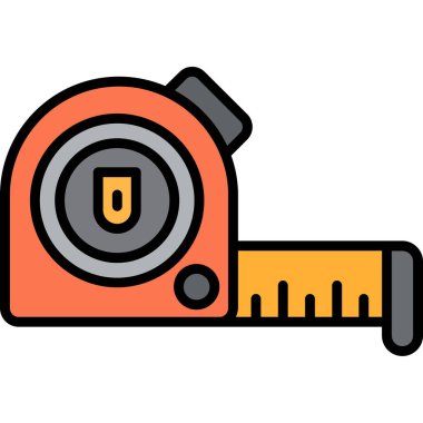 Ölçüm simgesi, vektör illüstrasyonu