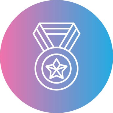 Madalya vektör simgesi modern tasarım illüstrasyonu