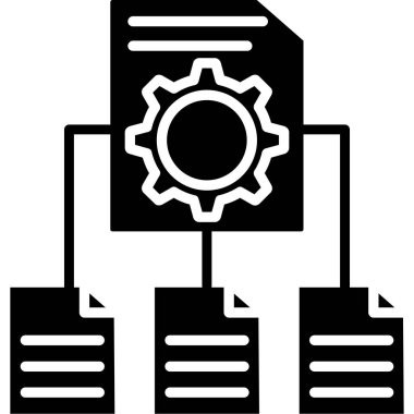 veritabanı. Web simgesi basit illüstrasyon