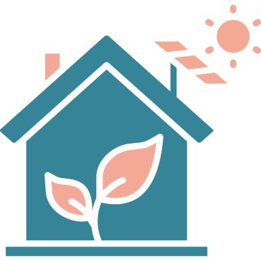 Ekoloji koruma simgesi - dış hat biçiminde