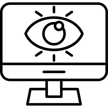 Göz simgesi vektör illüstrasyonu