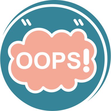 hata modern simge, vektör illüstrasyonu