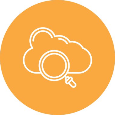 Soyut arkaplanda bulut simgesi izole edildi