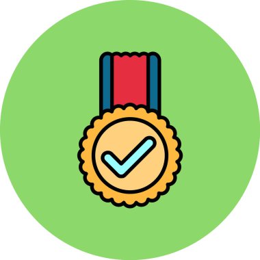 Rozet. Web simgesi basit illüstrasyon