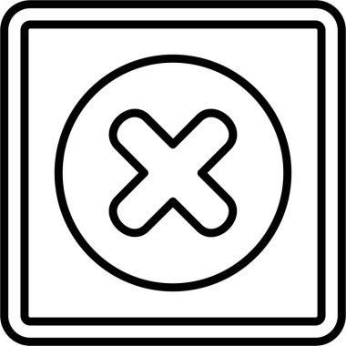 Taslak biçimindeki iptal simgesini iptal et