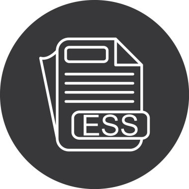 vektör e - dosya simgesi