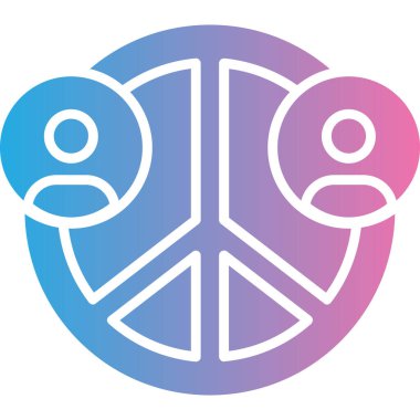 Gökkuşağı olan bir adamın vektör çizimi