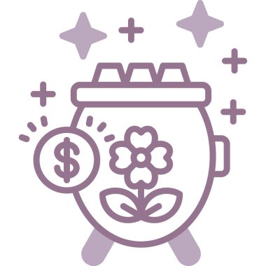 para çantası ikon vektör illüstrasyonu