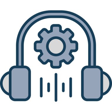 Müzik simgesi vektör illüstrasyonu