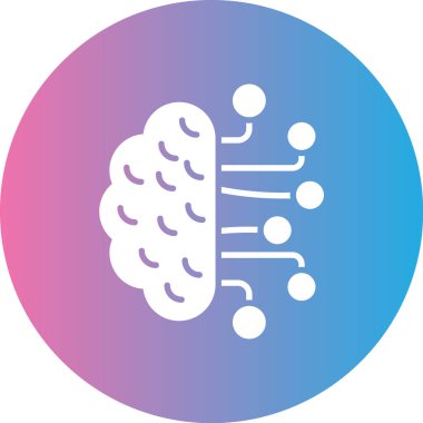 Beyin. Web simgesi basit tasarım