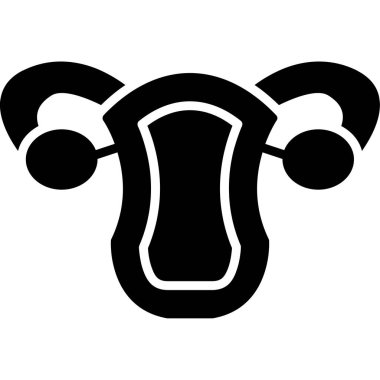 inek simgesi vektör illüstrasyonu