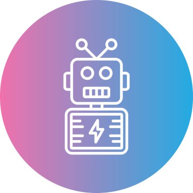 Vektör illüstrasyonu, robot simgesi