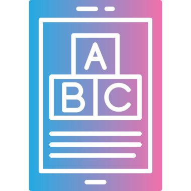 Kitap simgesinin vektör illüstrasyonu