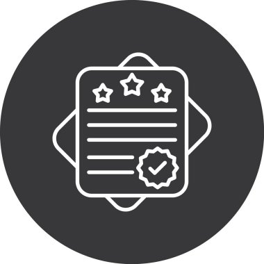 Rozet. Web simgesi basit tasarım