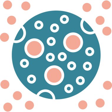 Çemberlerin ve noktaların olduğu soyut bir arka plan. vektör illüstrasyonu